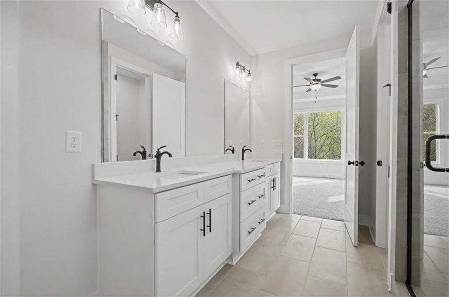 Furnished interior view inside a new home in , Cartersville (Image 12).