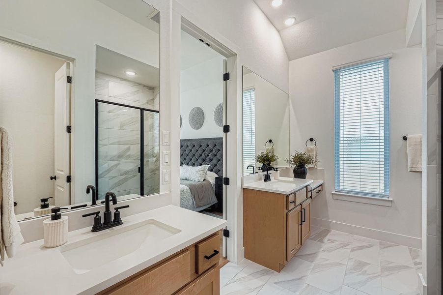 Furnished interior view inside a new home in 6 Creeks at Waterridge: 55ft. lots, Kyle (Image 12).