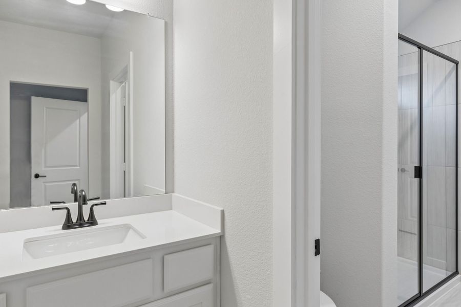 Furnished interior view inside a new home in Painted Tree Lakeside, McKinney (Image 11).