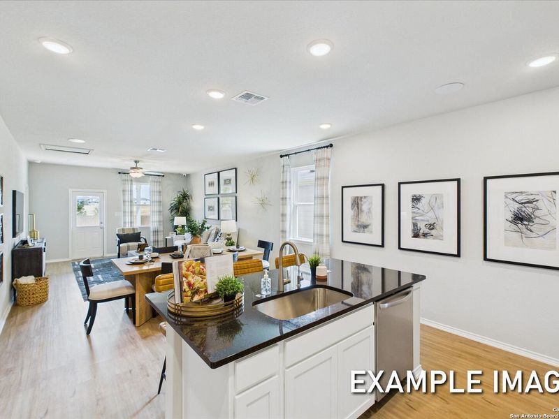 Furnished interior view inside a new home in Agave, San Antonio (Image 9).