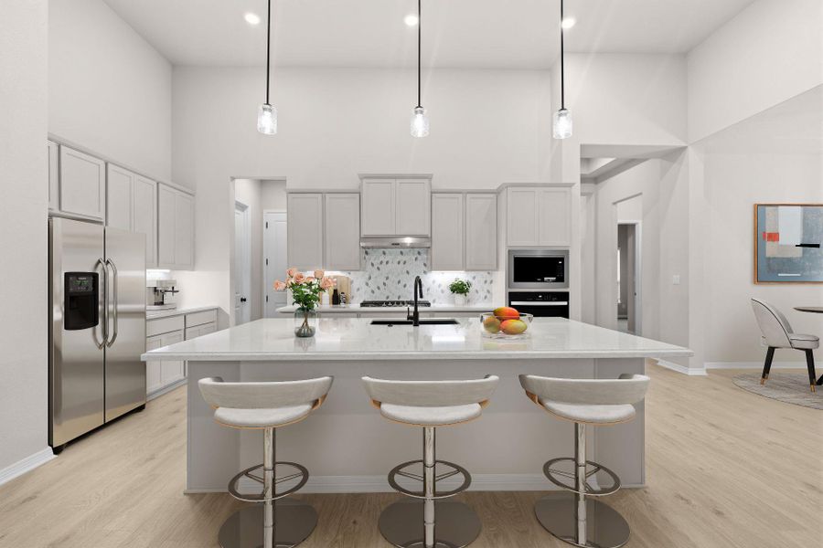 Light & Bright Kitchen - Virtually Staged