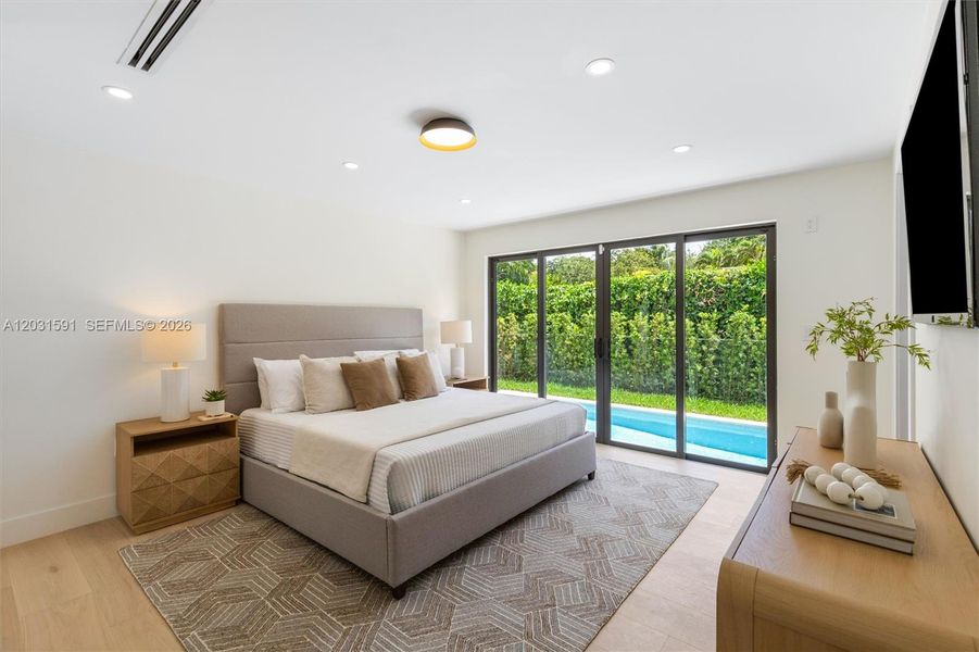 Furnished interior view inside a new home in , Coral Gables (Image 16). Furnished interior view inside a new home in , Coral Gables (Image 16).