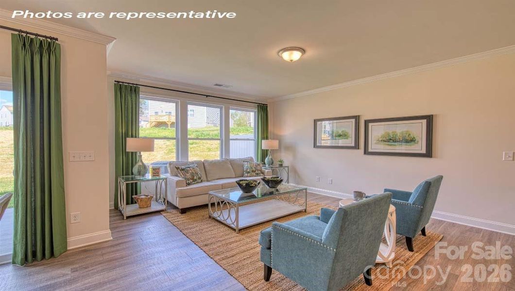 Furnished interior view inside a new home in Skybrook Corners, Huntersville (Image 3).