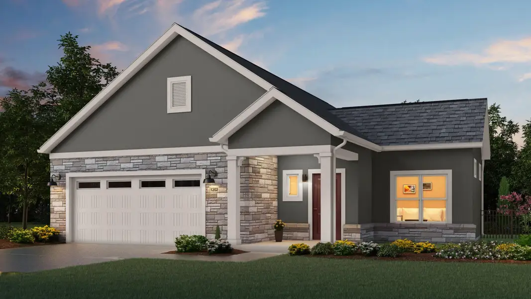 Representative exterior photo of a completed home built from the Palazzo by Epcon Communities in The Courtyards at Lupton Village, Fort Lupton, CO (Image 23). Representative exterior photo of a completed home built from the Palazzo by Epcon Communities in The Courtyards at Lupton Village, Fort Lupton, CO (Image 23).