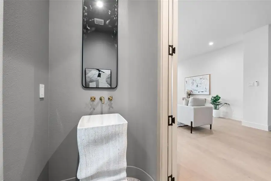 Furnished interior view inside a new home in , Dallas (Image 3).