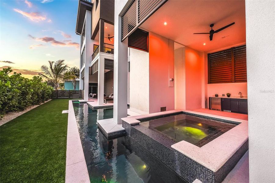 Exterior details and patio area of a home in , Bradenton Beach (Image 38).
