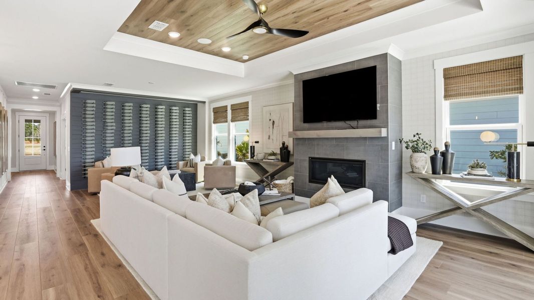 Representative furnished interior of a home built from the Mystique by Del Webb in Del Webb Point Hope, Charleston (Image 14).