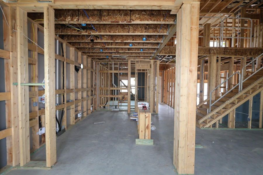 In-progress construction of a new home in Bridgeland Central: Emerald Heights - Enclave Collection, Cypress, TX (Image 17).