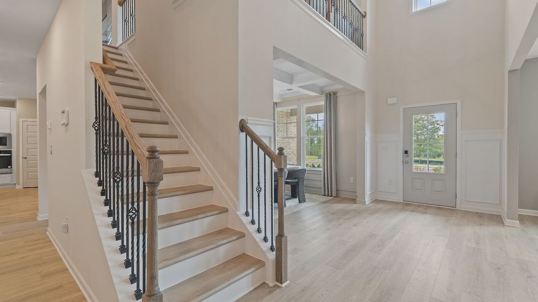 Furnished interior view inside a new home in Cambria at Traditions, Hampton (Image 9).