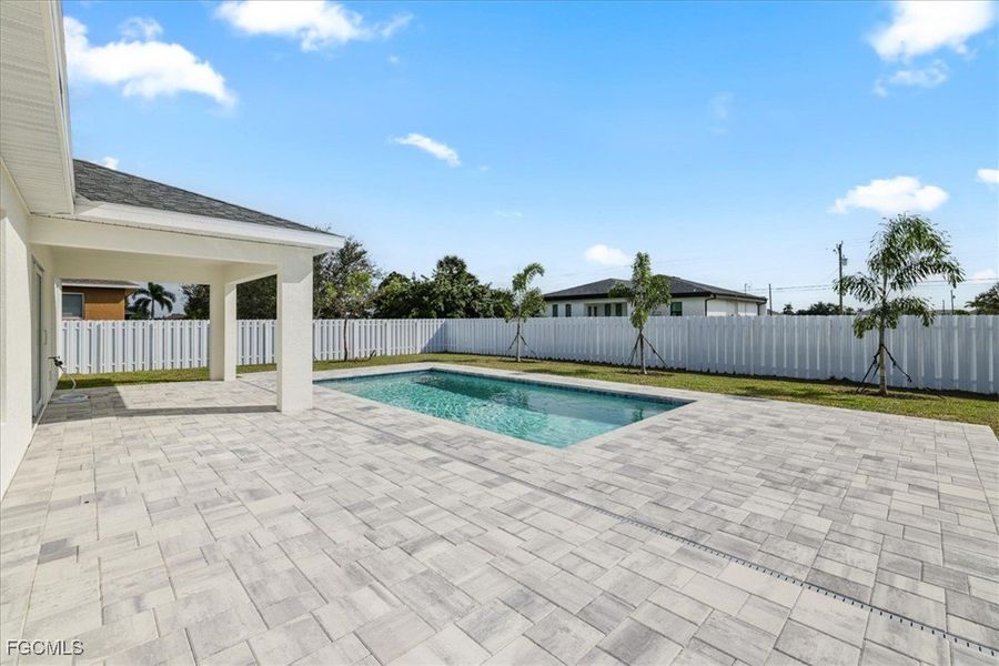 Exterior details and patio area of a home in Cape Coral, Cape Coral (Image 27).