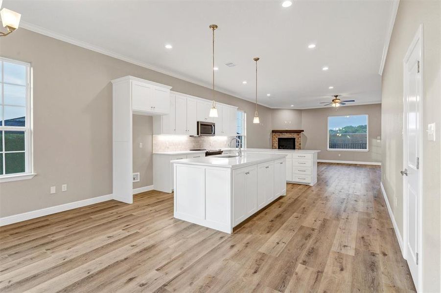 Furnished interior view inside a new home in , Granbury (Image 9). Furnished interior view inside a new home in , Granbury (Image 9).