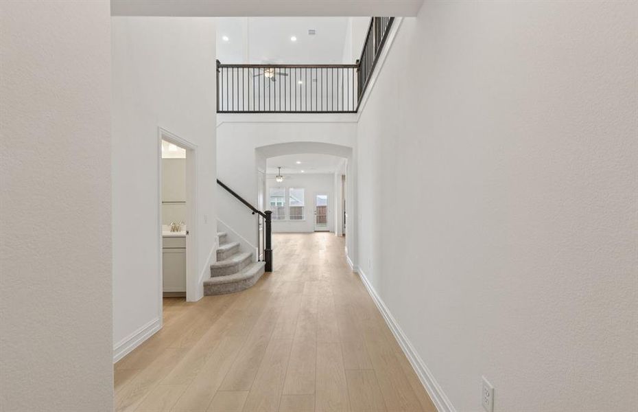 Welcoming entry  *Real home pictured