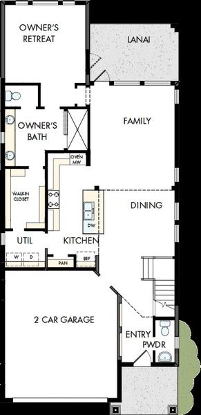 2D floor plan layout of this home in Vistera of Venice – Garden Series, Nokomis, FL (Image 2). 2D floor plan layout of this home in Vistera of Venice – Garden Series, Nokomis, FL (Image 2).