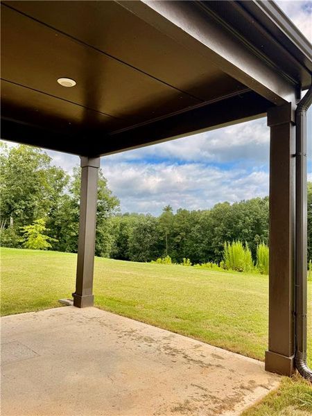 Exterior details and patio area of a home in Creekside, Dawsonville (Image 33).