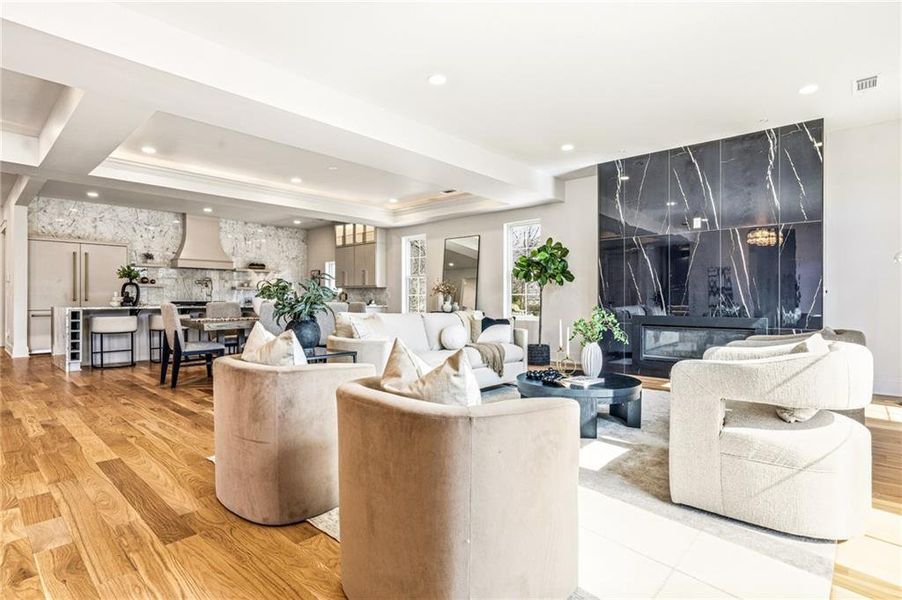 Furnished interior view inside a new home in , Atlanta (Image 13).