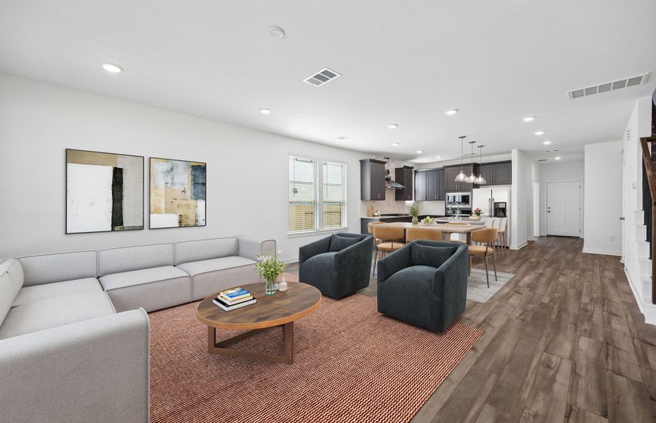 Furnished interior view inside a new home in Ellerden, Tomball (Image 11).