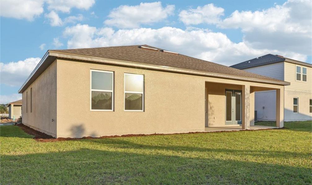 Exterior details and patio area of a home in Tyson Reserve, St. Cloud (Image 3). Exterior details and patio area of a home in Tyson Reserve, St. Cloud (Image 3).