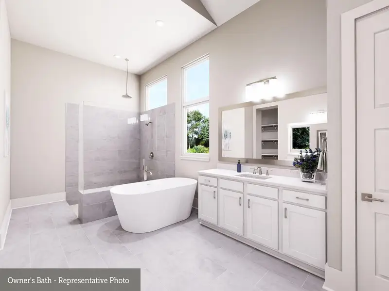 Furnished interior view inside a new home in Briarley - Regency Collection, Montgomery (Image 5).