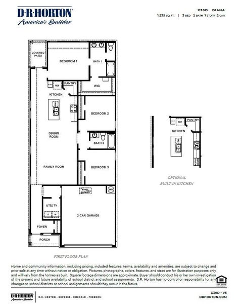 2D floor plan layout of this home in Lakes at Westland Ranch, League City, TX (Image 1).