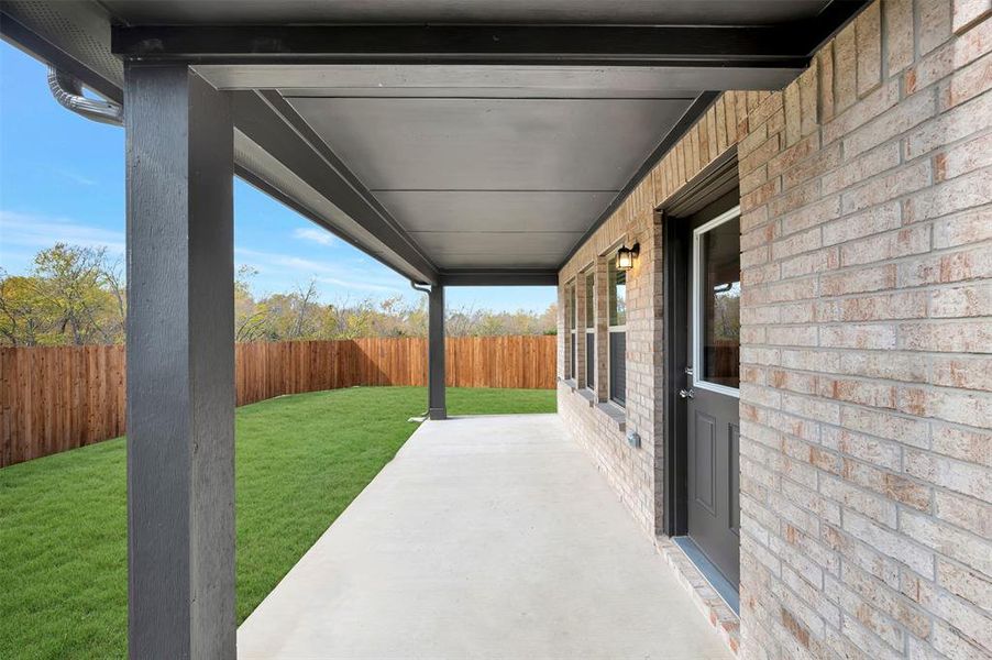 Exterior details and patio area of a home in Forest Park, Princeton (Image 22).