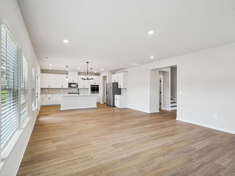 The Taylorsville floorplan with the Divine White interior package.