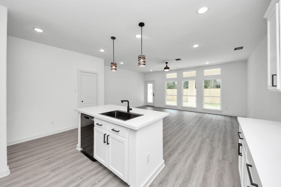 Furnished interior view inside a new home in , Houston (Image 8). Furnished interior view inside a new home in , Houston (Image 8).