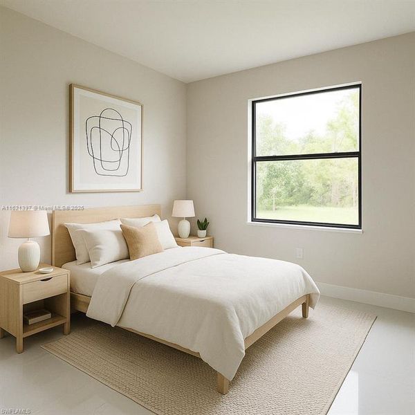 Furnished interior view inside a new home in , Naples (Image 8).