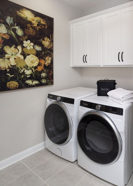 Caswell End Model laundry room Caswell End Model laundry room