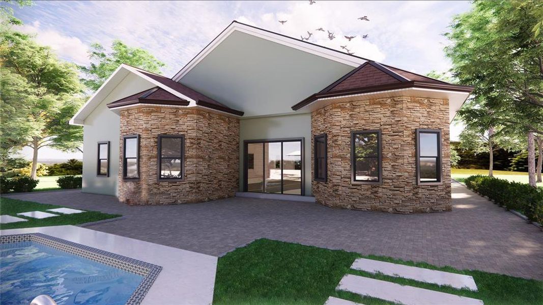 Exterior details and patio area of a home in , Homosassa (Image 22).