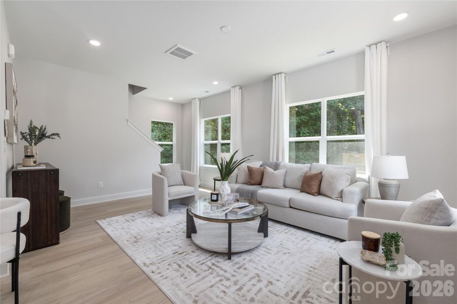 Furnished interior view inside a new home in , Mooresville (Image 6).