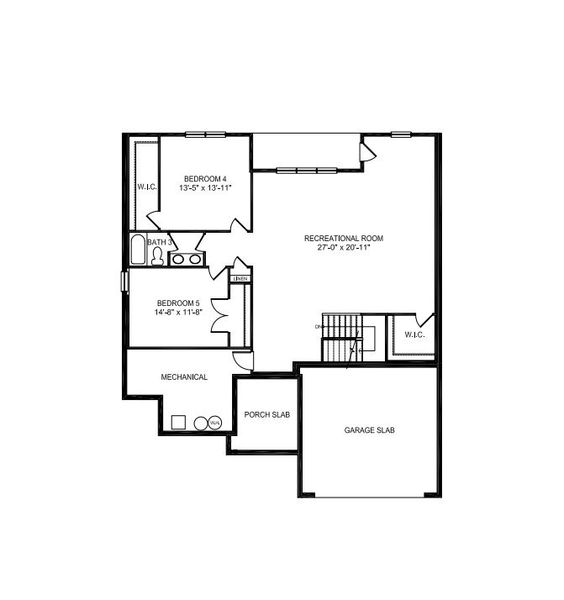 2D floor plan layout of this home in Oakview Estates, Macon, GA (Image 5).
