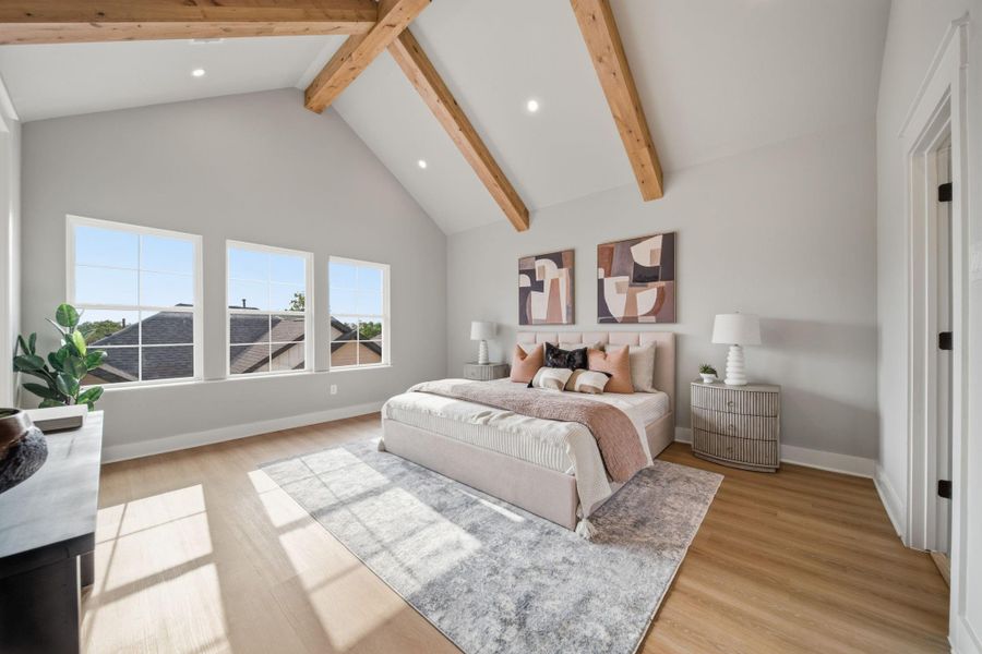 Furnished interior view inside a new home in , Houston (Image 27).