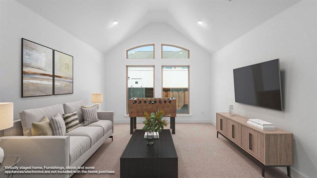 Furnished interior view inside a new home in Trinity Falls 50', McKinney (Image 22).