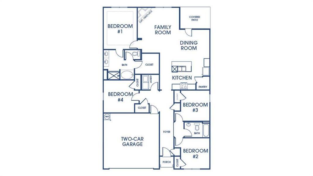 2D floor plan layout of this home in Fox Crossing, Griffin, GA (Image 3). 2D floor plan layout of this home in Fox Crossing, Griffin, GA (Image 3).