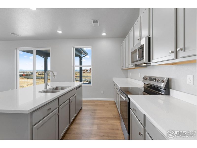 Furnished interior view inside a new home in Cordovan, Longmont (Image 11). Furnished interior view inside a new home in Cordovan, Longmont (Image 11).