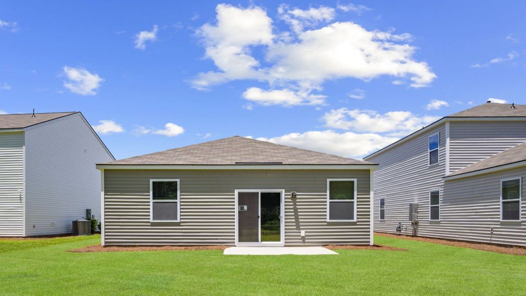 Exterior details and patio area of a home in The Retreat at East Argent, Ridgeland (Image 2).