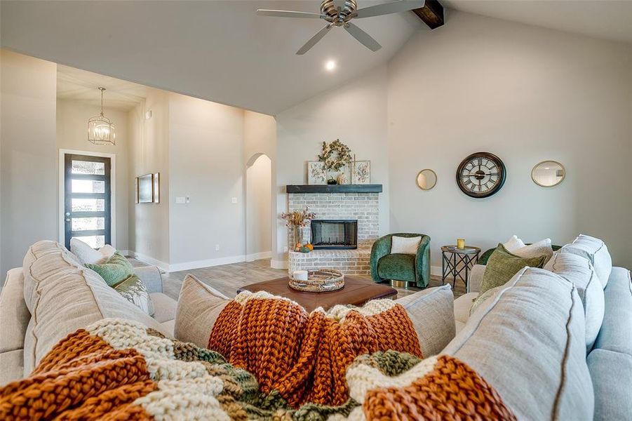 Furnished interior view inside a new home in Rocky Top Ranch, Reno (Image 11). Furnished interior view inside a new home in Rocky Top Ranch, Reno (Image 11).