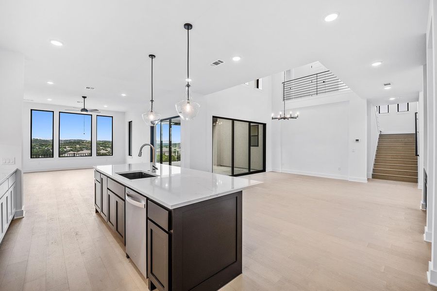 Furnished interior view inside a new home in The Hollows Sanctuary - 85', Jonestown (Image 9).