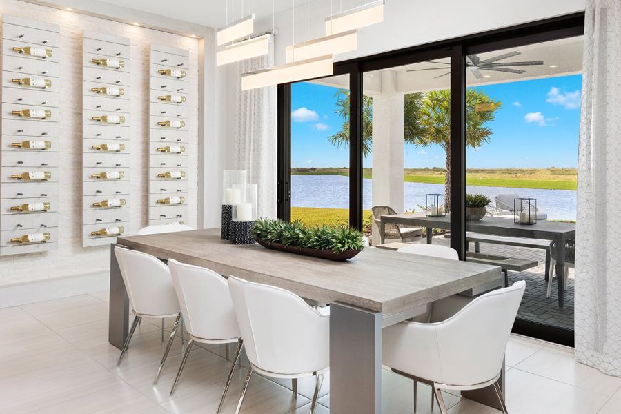 Representative furnished interior of a home built from the Michele II by GL Homes in Valencia Vista at Riverland, Port St. Lucie (Image 5).