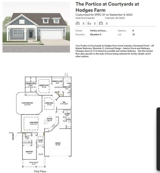 Image 3 of a home in The Courtyards at Hodges Farm.