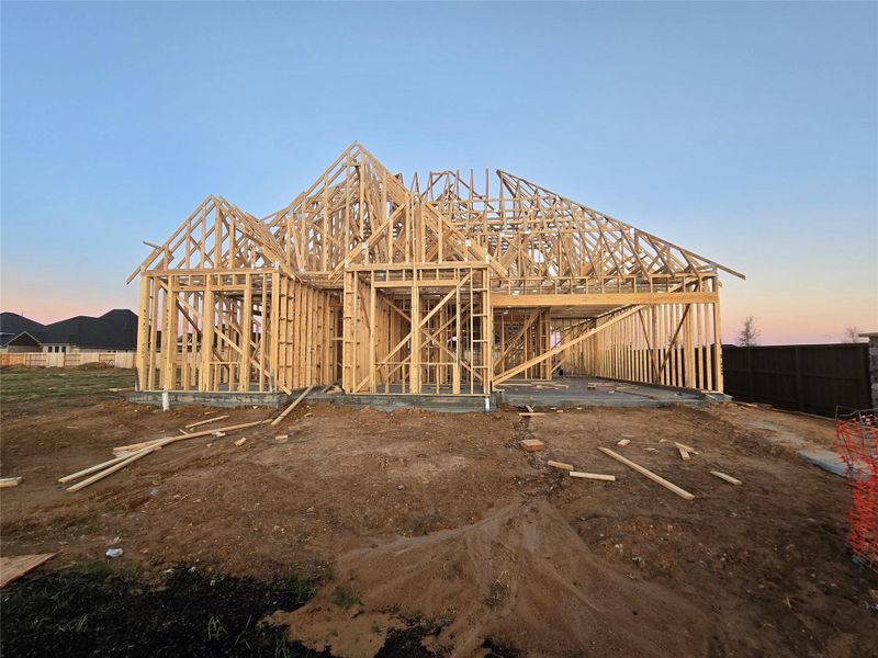 In-progress construction of a new home in Attwater, Waller, TX (Image 3).