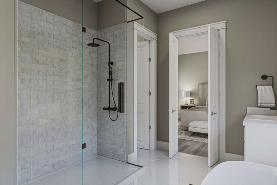 Furnished interior view inside a new home in Parallel Pastures, Poolville (Image 16). Furnished interior view inside a new home in Parallel Pastures, Poolville (Image 16).