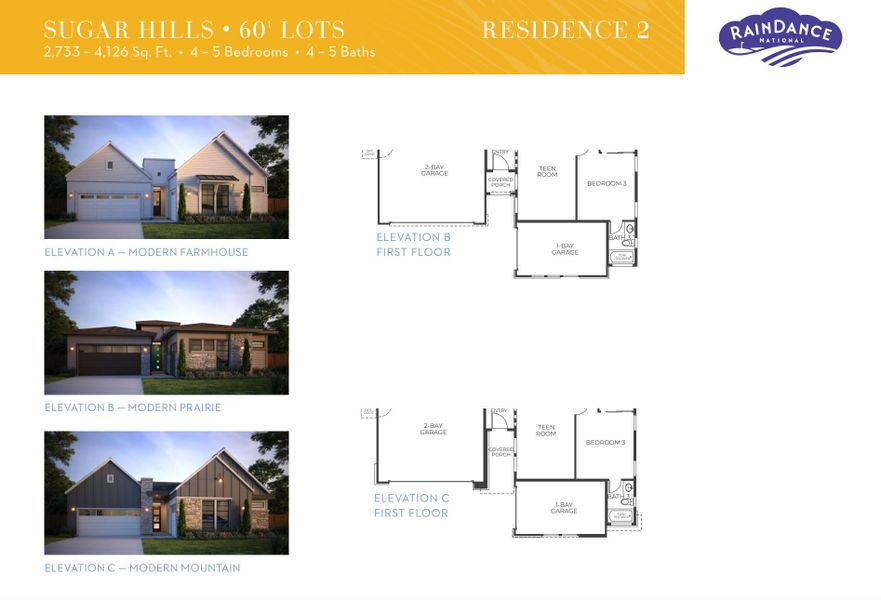 Sugar Hills Plan 2 Floor Plan