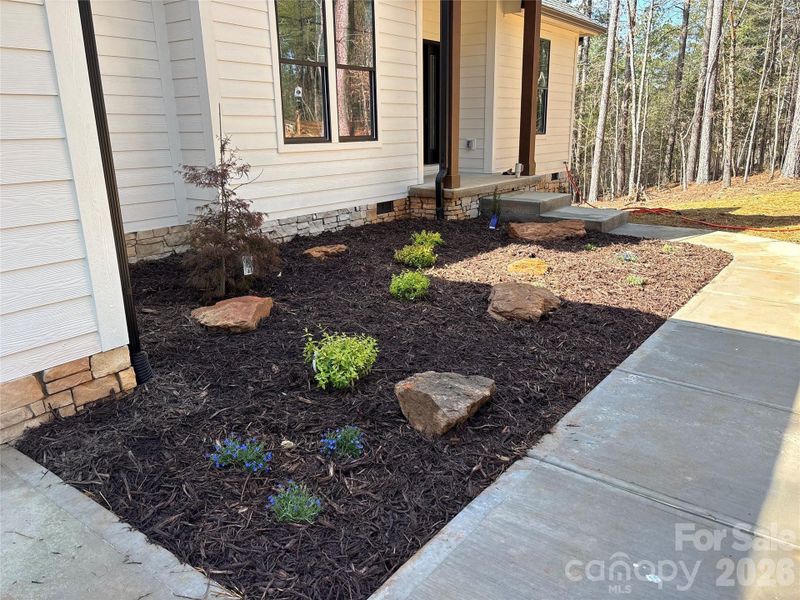 Exterior details and patio area of a home in , Connelly Springs (Image 3).