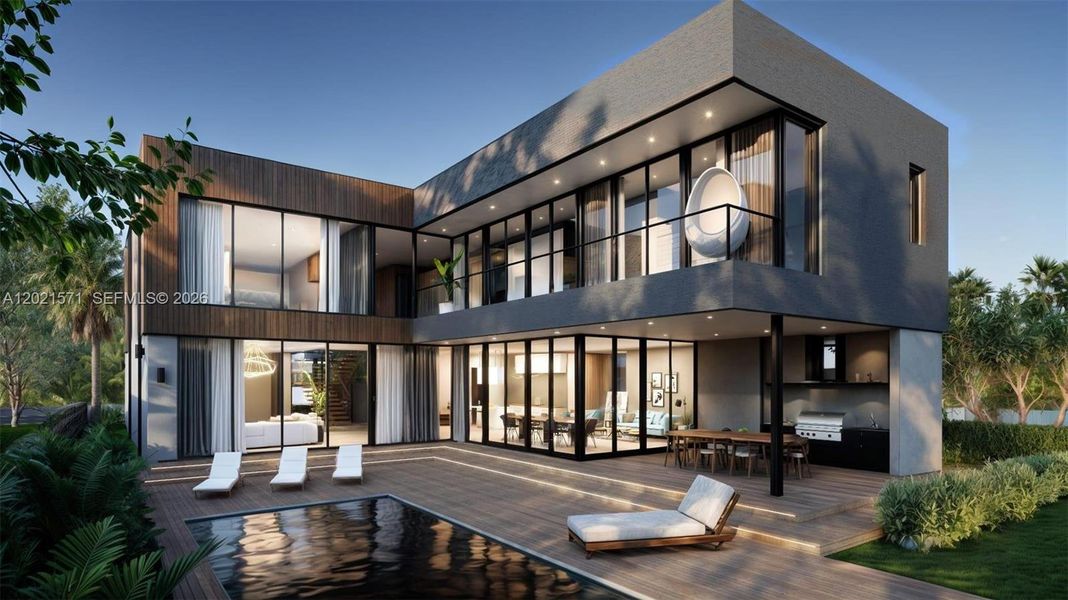 Exterior details and patio area of a home in , Fort Lauderdale (Image 12).