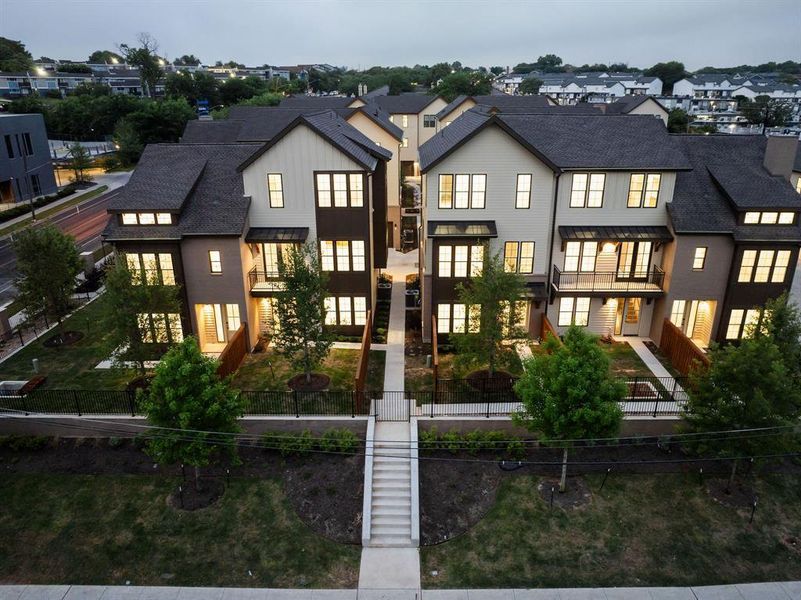 Front exterior of a new home in , Austin, TX, highlighting curb appeal (Image 28). Front exterior of a new home in , Austin, TX, highlighting curb appeal (Image 28).
