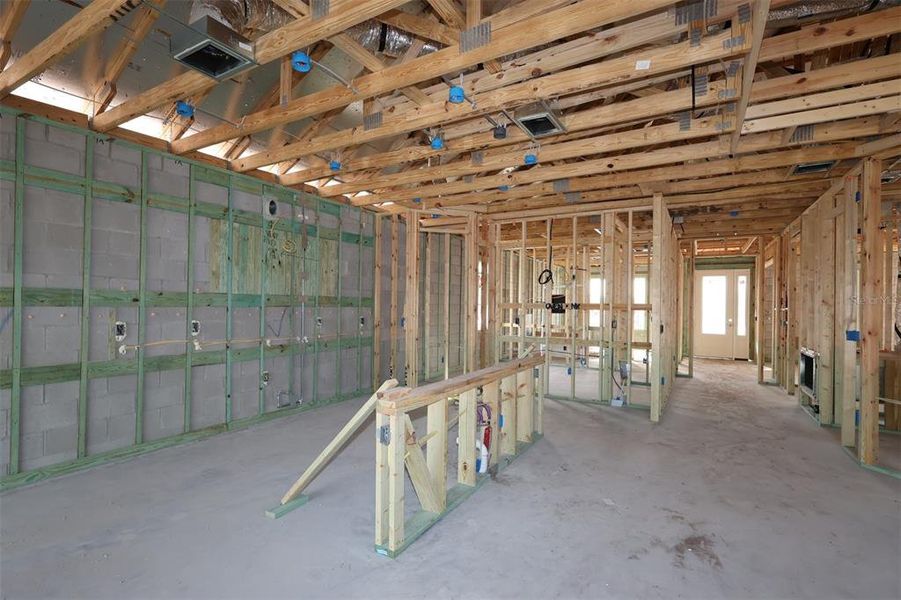 In-progress construction of a new home in Center Lake on the Park, St. Cloud, FL (Image 19).