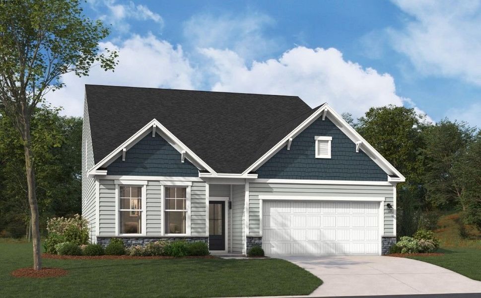 Representative exterior photo of a completed home built from the The Jefferson by Stanley Martin Homes in Green Tree Place, Anderson, SC (Image 42).