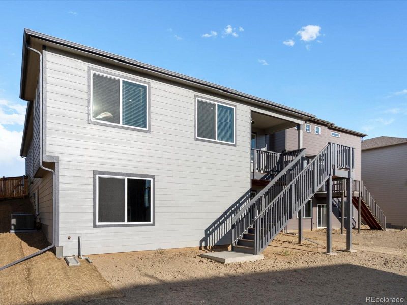 Front exterior of a new home in Buffalo Highlands: The Flora Collection, Commerce City, CO, highlighting curb appeal (Image 1).