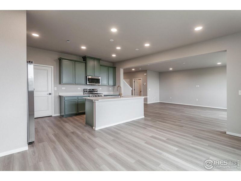 Furnished interior view inside a new home in Granary Trailblazer Collection - Single Family Homes, Johnstown (Image 11).